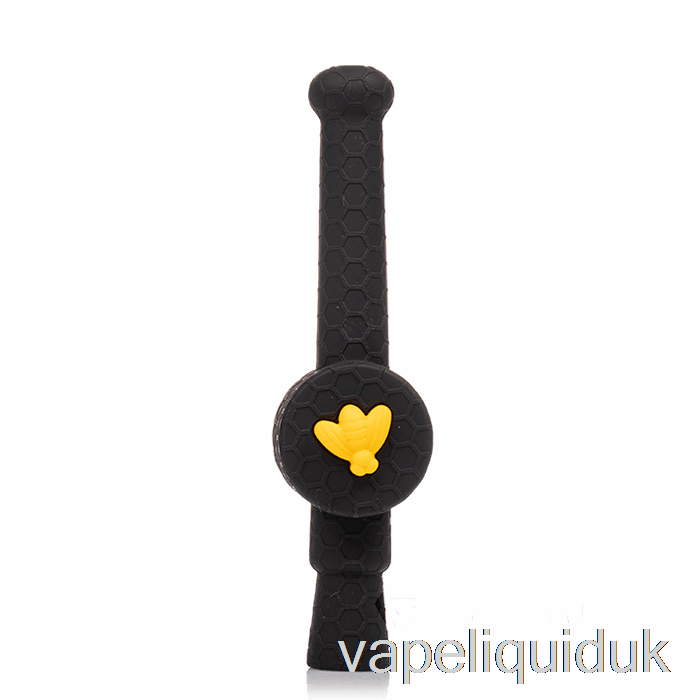 Stratus Reclaimer Honey Dipper Silicone Dab Straw Shiny Panther (Black / Yellow Bee) Vape Liquid